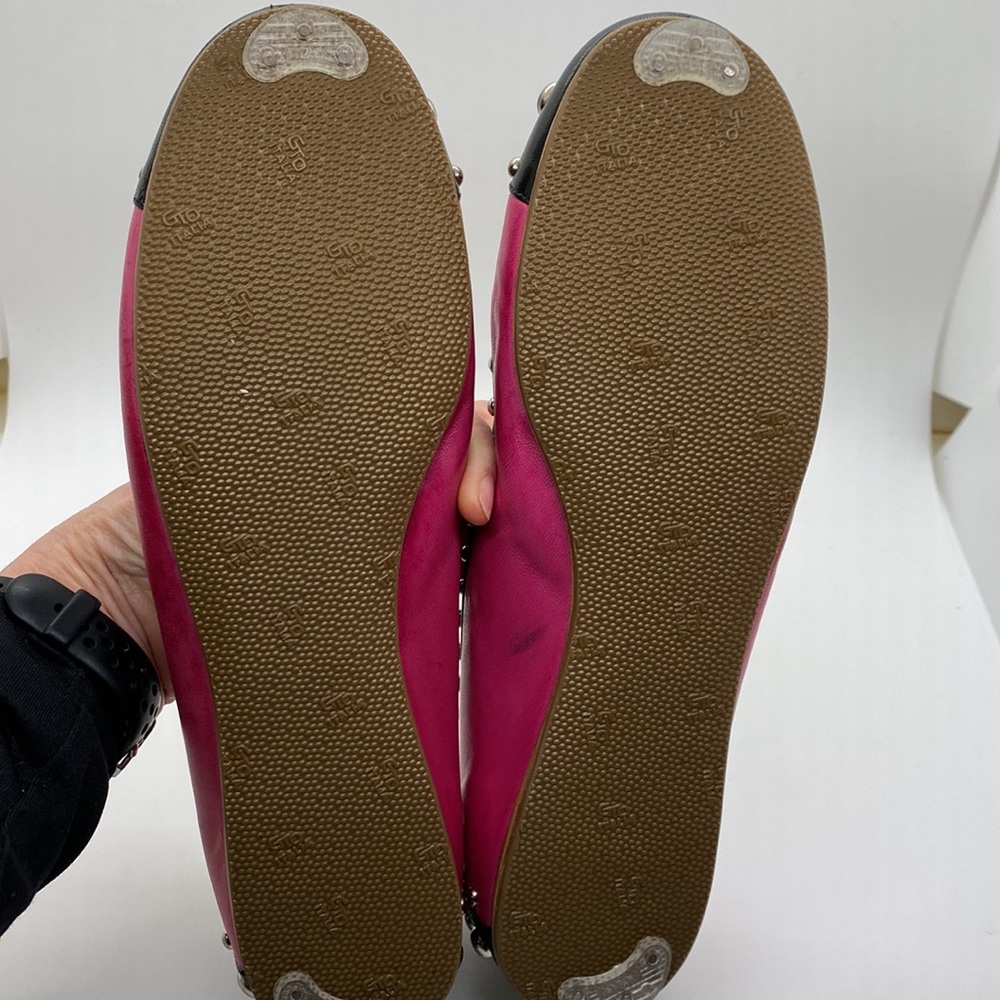Prada Shoes size 7.5 pink green with brand new soles and serious embellishments - Picture 3 of 12